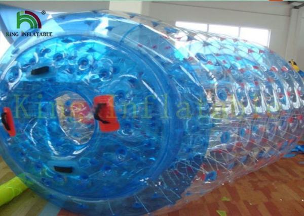 Blue or Colorful 1.0mm PVC / TPU Inflatable Water Toy / Aqua Rolling ball for