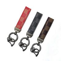 Buy cheap Personalized Embossed Leather Keychain Thermal Transfer Printing product