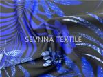 Sapphire Leaf Sustainable Poly Stretch Leggings Fabric Moisture Wicking