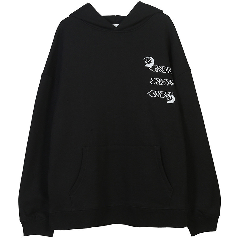 Autumn Breathable Polyester Cotton Hoodies Regular Sleeve