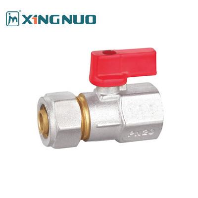 Buy cheap BV1061-F Mini Ball Valve brass valve female threaded 1/2 inch X16 3/4 inch X20 Max 25bar for Chemical Processing from wholesalers