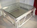 Event Stage Adjustable Clear Acrylic Glass Stage Layer Truss Stage