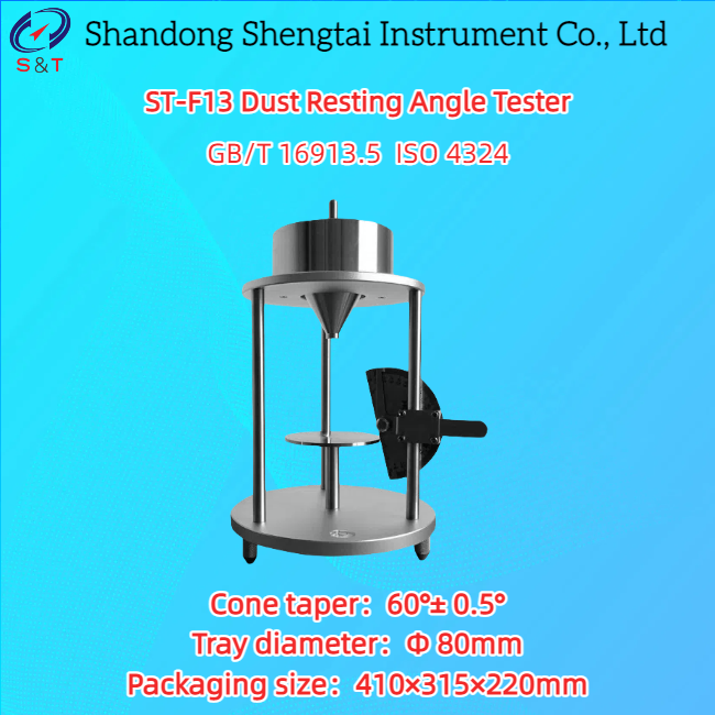 Buy cheap Dust Resting Angle Tester with 60°± 0.5° Cone Taper 5mm Funnel Outlet and Φ 80mm Tray from wholesalers