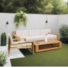 Buy cheap Comfortable Wood Patio Furniture Set Wood Outdoor Sectional Weather Resistance from wholesalers