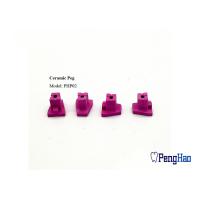 Buy cheap Pink Color Ceramic Firing Pegs , Hole Shape Single Pointed Teeth Burning Rack product