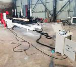 log sawmill machine -heavy duty Double Circular Blades Sawmill with log carriage