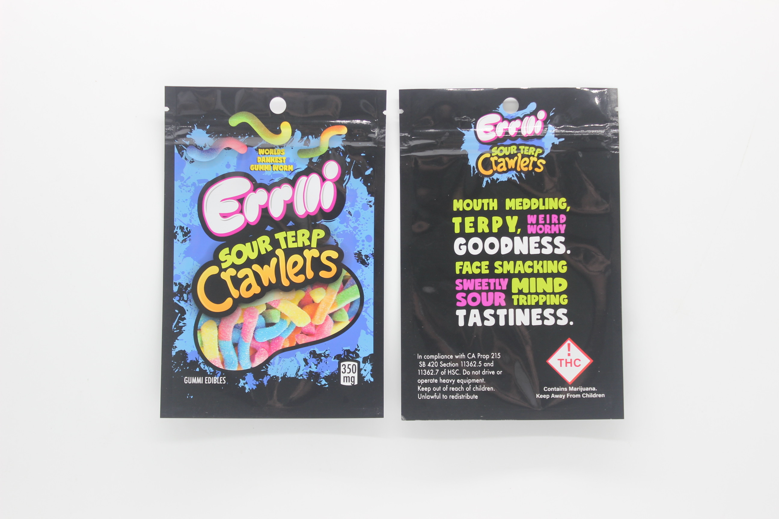 Weed Flower Mylar Stand Up Pouches Zipper Heat Sealable 3.5G Smell Proof