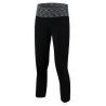 Buy cheap Fitness Gym Slim Hollow Out Mesh Panel Cropped Leggings Track Pants from wholesalers