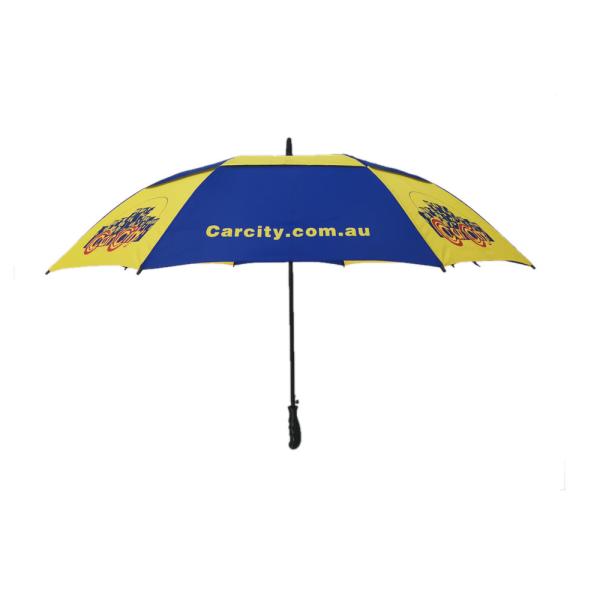 Buy cheap 30 Inch Air Vent Double Canopy Golf Umbrella Windproof With Full Silk Screen Print from wholesalers