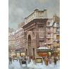 Buy cheap Framed Paris Oil Painting , Impressionist Landscape Paintings Thick Oil On Canvas from wholesalers