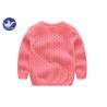 Buy cheap Crew Neck Girls Cardigan Sweaters Spring Knitwear Shell Buttons Diamond Pointelle from wholesalers