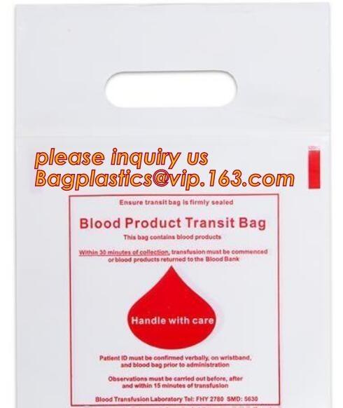 Buy cheap BLOOD BAGS, BLOOD GIP BAGS, BLOOD HANDLE ZIP BAGS, Medical Biohazard Waste Plastic Bag, BAGPLASTICS, BAGEASE, PAC, PAK from wholesalers