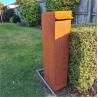 Buy cheap Residential Curbside Rustic Metal Drop Box Corten Steel Post Letterbox from wholesalers