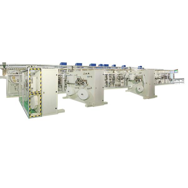 Buy cheap 800pieces/Min 100KW Auto Splicing Sanitary Napkin Production Unit from wholesalers