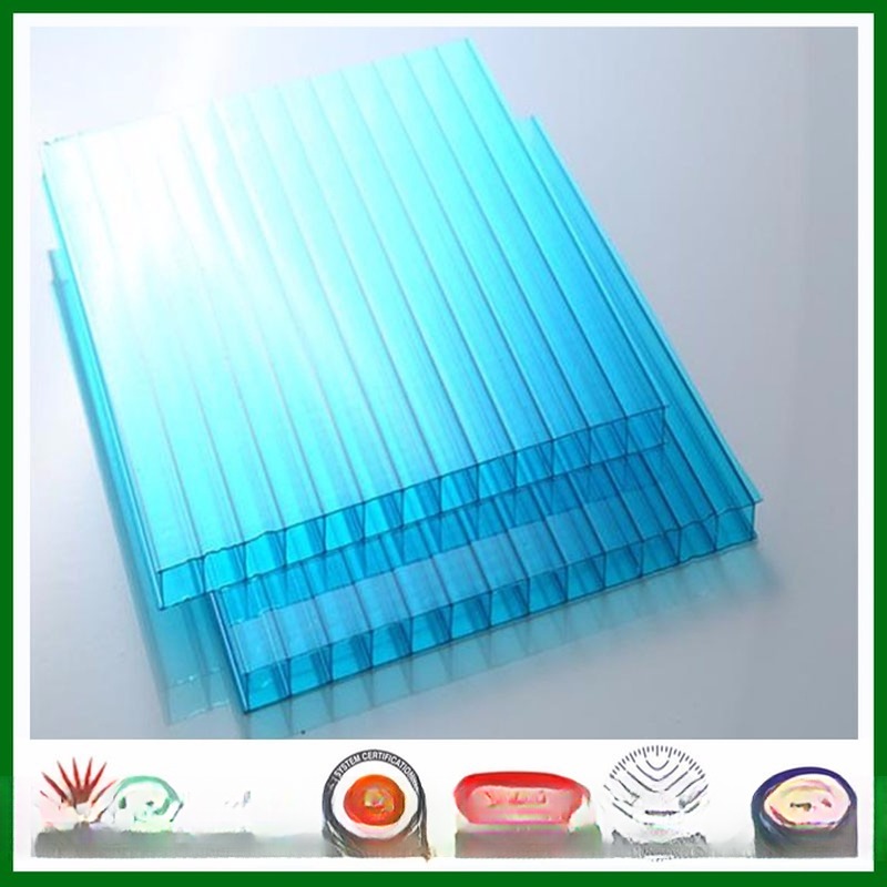 Anti-uv 8mm Polycarbonate （PC) Hollow Sheet For Greenhouse