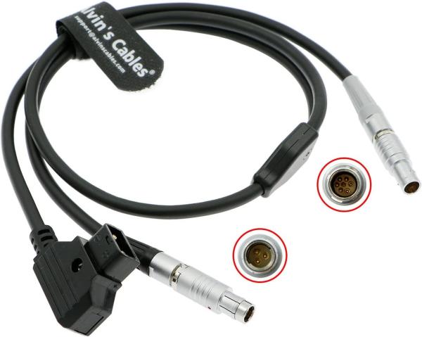 Run Stop Cable 7 Pin Male To 3 Pin Male + D Tap Power Cable For ARRI Cforce RF