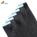 Black Invisible Tape In Hair Extensions One Sided 100g Virgin Human Hair