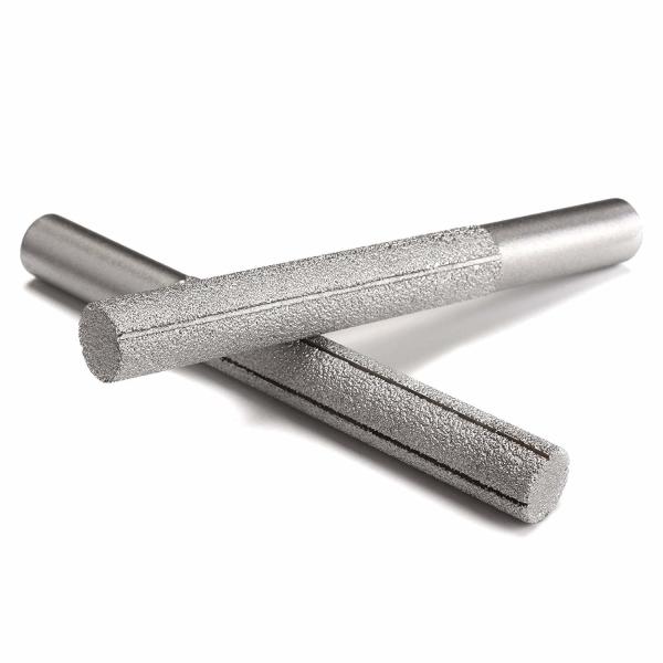 13.3mm Head Dia Diamond Profile Wheel Cylinder Diamond Router Bits Shank 1/2"