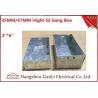 Buy cheap 3"*6" Metal Electrical Gang Box BS4662 Hot Dip Galvanized Coil With Adjustable Ring from wholesalers