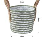 Handicraft Natural Seagrass Storage Basket With Handle ECO Friendly Kids Toy