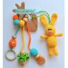 Buy cheap Baby sling necklace, baby bracelet, crochet bracelet, teething bracelet, crochet long funky beaded necklace from wholesalers