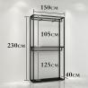 Buy cheap Simple Trending Garment Rack Rolling Clothes Organizer And Bottom Shelves Extendable from wholesalers