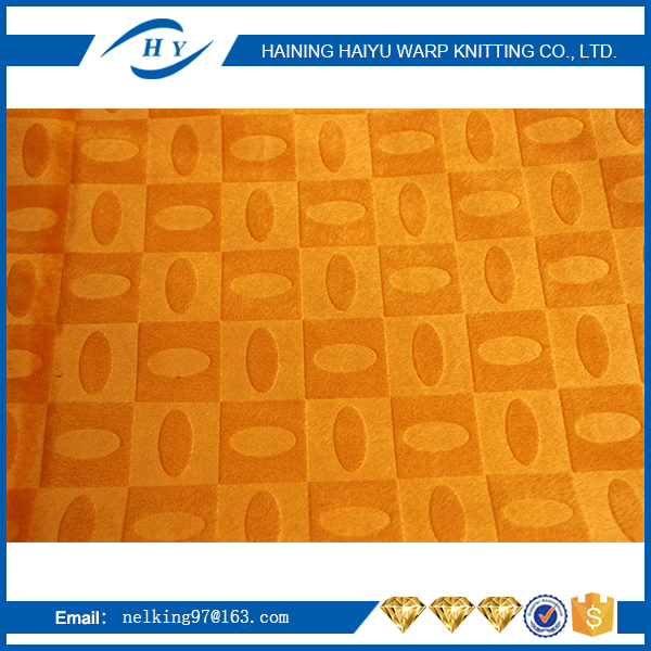 Plain Fashion Embossed Velvet Upholstery Fabric Bonding TC Back