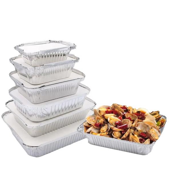 Buy cheap Disposable Aluminum Foil Lunch Box Small Hot Pot Takeout Pot With Grilled Fish Aluminum Foil Meal Heated from wholesalers