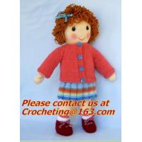 Buy cheap Fashion & Popular Hand Made Crochet Knitted Girl Doll, panda, toy, cotton yarn product