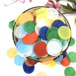 Wedding Decoration Birthday Party Paper Silver Circular Multicolored Confetti