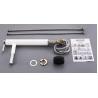 Buy cheap White Silver Plated Flexible Kitchen Faucet Brass Basin Mixer Taps from wholesalers