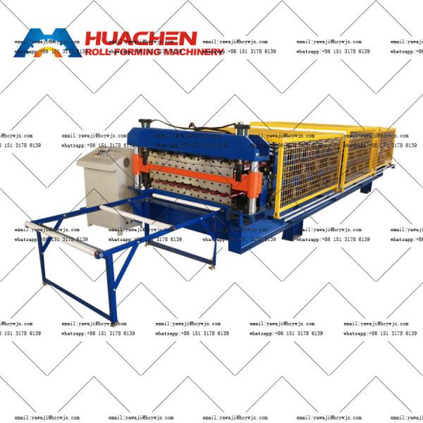 Buy cheap Chain Drive Aluminum Double Deck Roll Forming Machine Within 380v 50Hz 3 phases from wholesalers