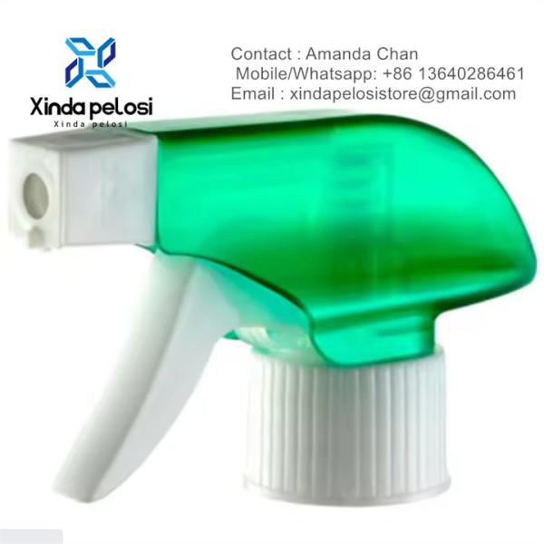 Factory Price Natural Blue Household Cleaning Plastic Hand Trigger Sprayer On