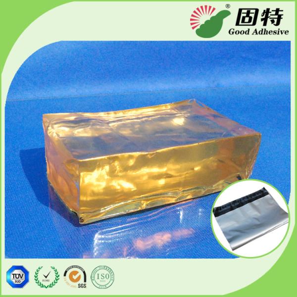 Buy cheap Main ingredients SBS Yellow and transparent Block solid Bag Repair PSA Hot Melt Adhesive Pressure Sensitive Based from wholesalers