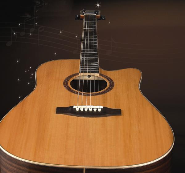41inch Top level high quality Korean Pine solidwood acoustic guitar matt color
