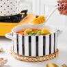 Buy cheap Light Luxury Ceramic Soup Bowl Set Perfect for Business Gifts and Sustainable Cooking from wholesalers