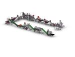 Plastic Bottle Recycling Pet Bottle Washing Line 800kg / H