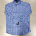 Blue Checks Stylish Casual Shirts 40% Polyester 60% Cotton Environmental
