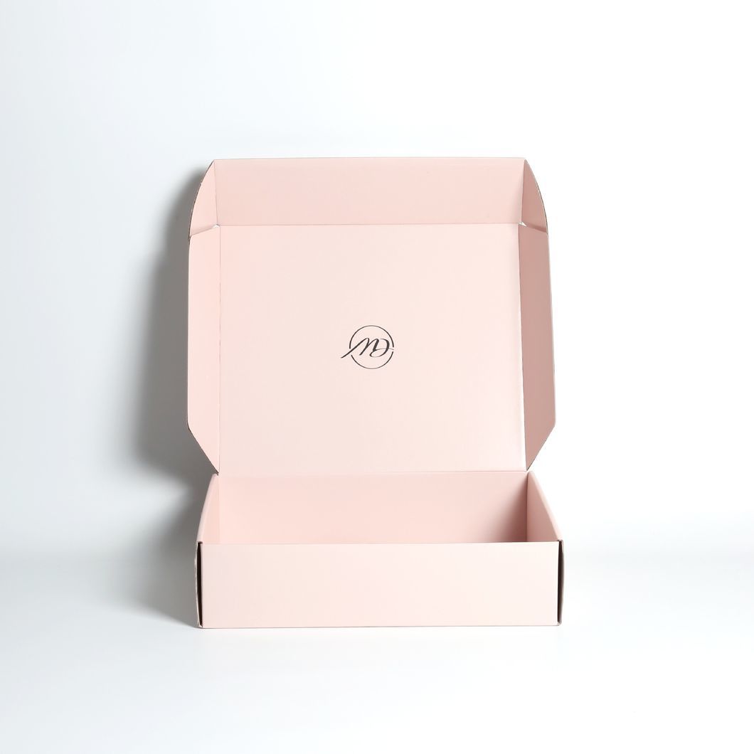 Custom Pink Clothes Jewelry Cosmetic Makeup Food Electronic Folding Mailer Corrugated Carton Woman Gift Box Storage Shipping Moving Packaging Packing Boxes