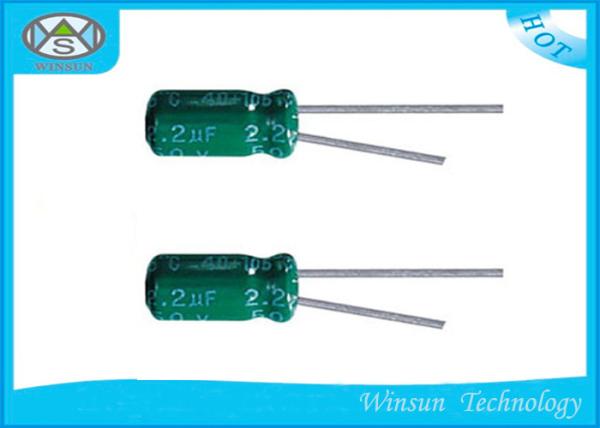 Buy cheap 4.7uF / 50V Capacitor Green For Led Power , GF Series Low Voltage Capacitor from wholesalers