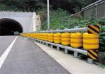 Yellow Red Color Traffic Safety Roller Barrier With Hot Dip Galvanized