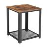 Buy cheap Oem Small Brown Industrial Style Nightstand Wood And Metal from wholesalers