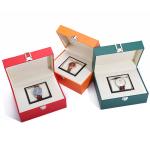Upscale Damp Proof Sleek Faux Leather Watch Box Packaging with Buckle Closure