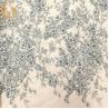 Buy cheap Tulle Lace Grey 3D Beaded Embroidery Fabric For Bridal Dress from wholesalers