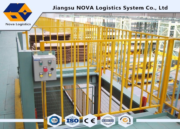 Orange / Blue Custom Industrial Rack Mezzanine Steel Structure Space Optimization