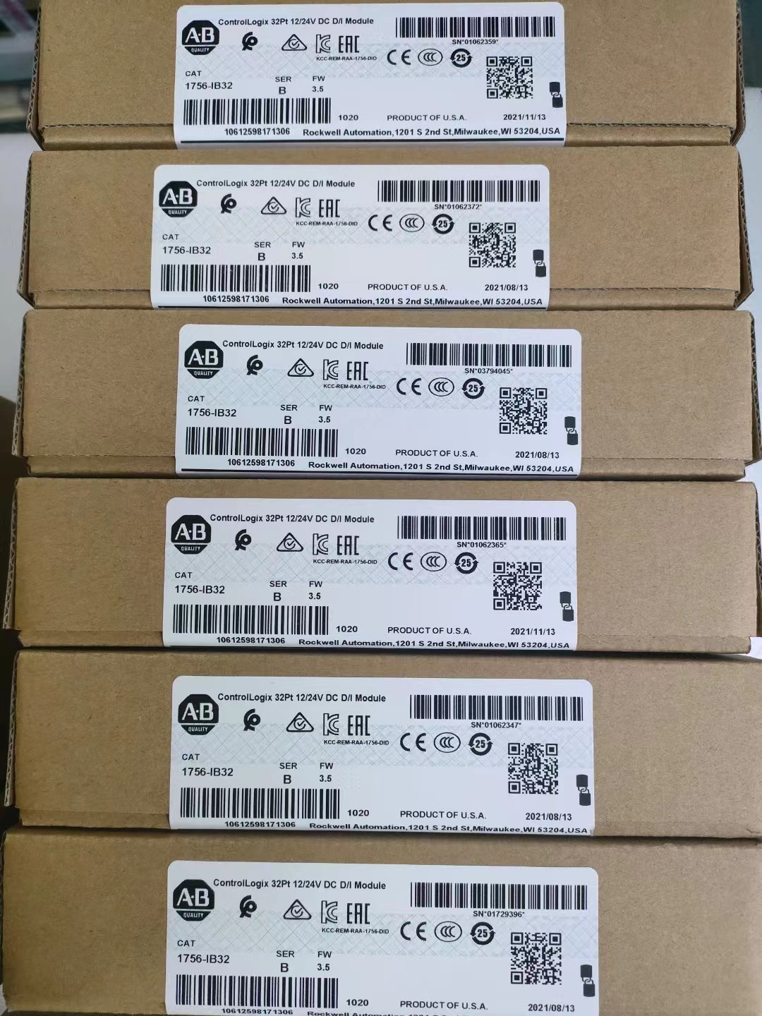 AB 1746-NI8 Any I/O module slot except slot 0 16 bits 100 milliamps