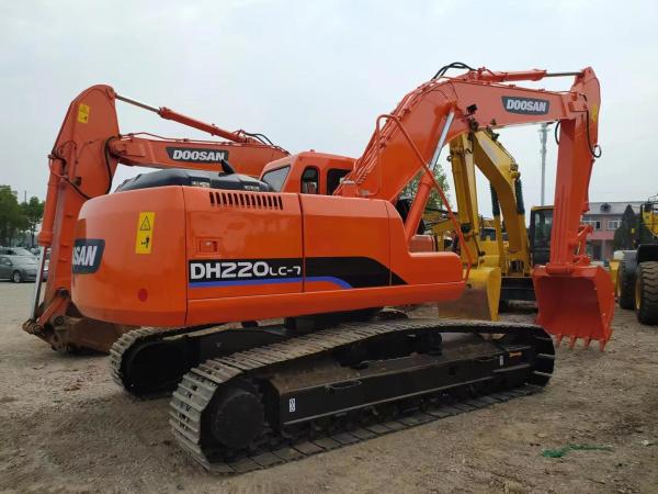 Buy cheap 12.1rpm 4.9km/H Doosan Excavator Used 220 Excavator Used Earthwork Digger from wholesalers