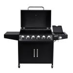 Outdoor Kitchen Cooking 6 1 Burners Gas Grills with Side Burner CE/TUV/LFGB