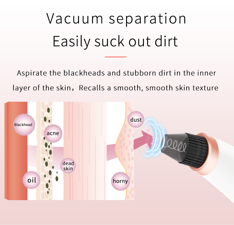 Vacuum Suction Pores Blackhead Remover Machine Portable Beauty Equipment Durable