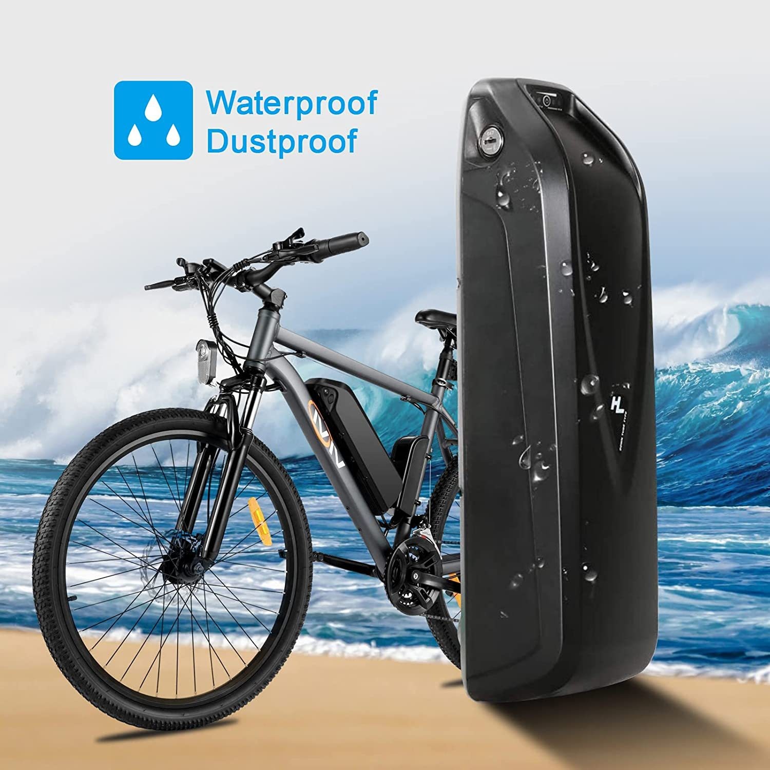 18650 Portable Lithium Electric Bike Battery 11S7P 36V 48V 10AH 13AH 17AH